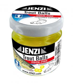 Jenzi Trout Balls Knoblauch Fluo Gelb