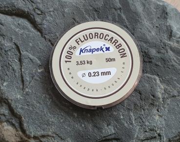 0.23 mm Fluorocarbon Knapek 50m Spule