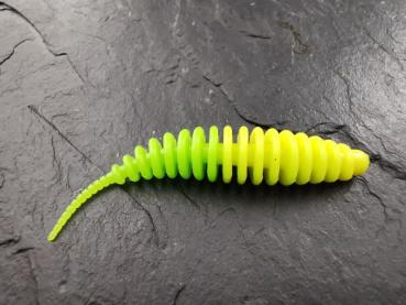 Troutworm 5cm (Gelb-Chartreuse) Bubblegum
