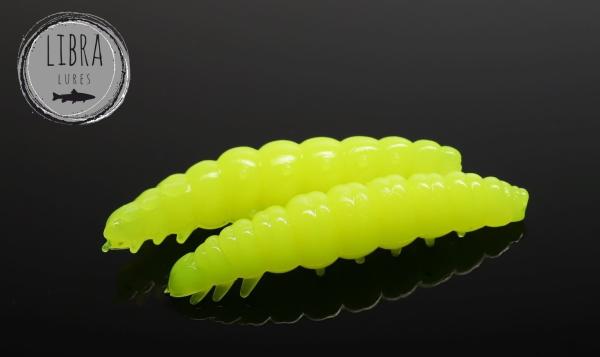 LARVA 30 mm 006 Hot Yellow LIBRA LURES 15 Stück (CHEESE Flavour)