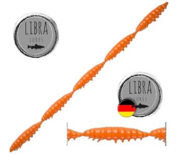 LARVA Multi Kette 25mm 011 hot Orange LIBRA LURES (CHEESE Flavour)