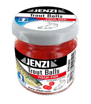 Jenzi Trout Balls Fisch Fluo rot