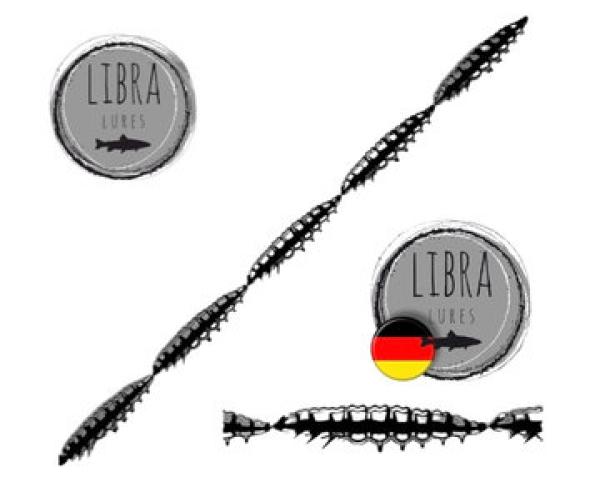 LARVA Multi Kette 25mm 040 schwarz LIBRA LURES (CHEESE Flavour)
