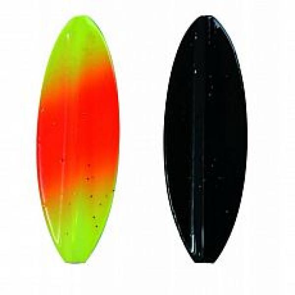 Durchlaufblinker Trout Tracker 3,5g Orange gelb Glitzer / schwarz Glitzer Paladin