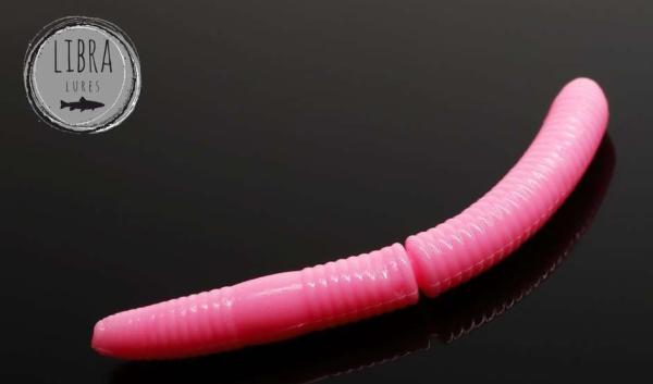 FATTY D'WORM 65 mm 017 Bubble Gum LIBRA LURES 10 Stück (CHEESE Flavour)