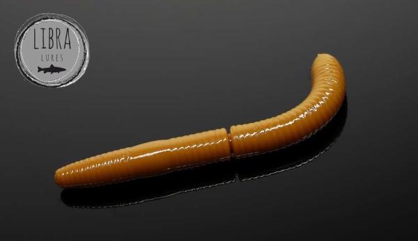 FATTY D'WORM 65 mm 036 Coffee Milk LIBRA LURES 10 Stück (CHEESE Flavour)
