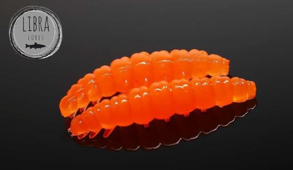LARVA 30 mm 011 Hot Orange LIBRA LURES 15 Stück (CHEESE Flavour)
