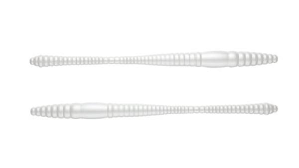Dying Worm 80 004 silver pearl LIBRA LURES 12 Stück (CHEESE Flavour)
