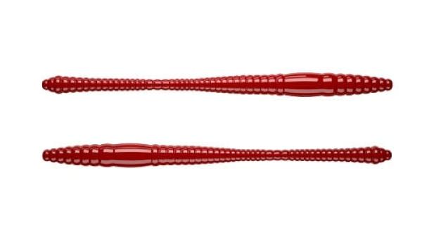 Dying Worm 80 021 red LIBRA LURES 12 Stück (CHEESE Flavour)