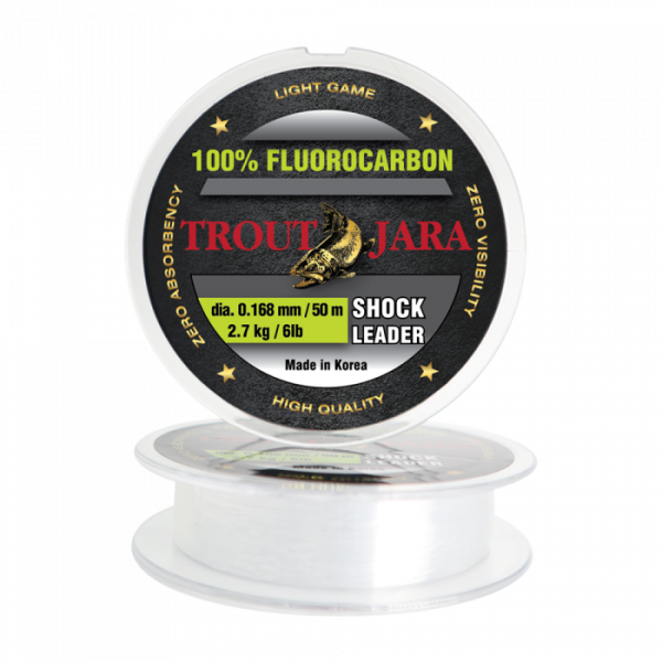 TROUT JARA SHOCK LEADER FLUOROCARBON 0,168 mm 50 m