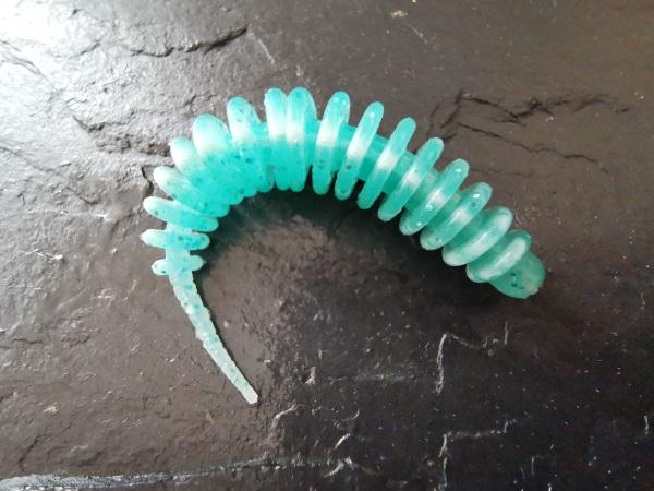 Troutworm 2.0 (Blue ice - Weiß) Bubblegum